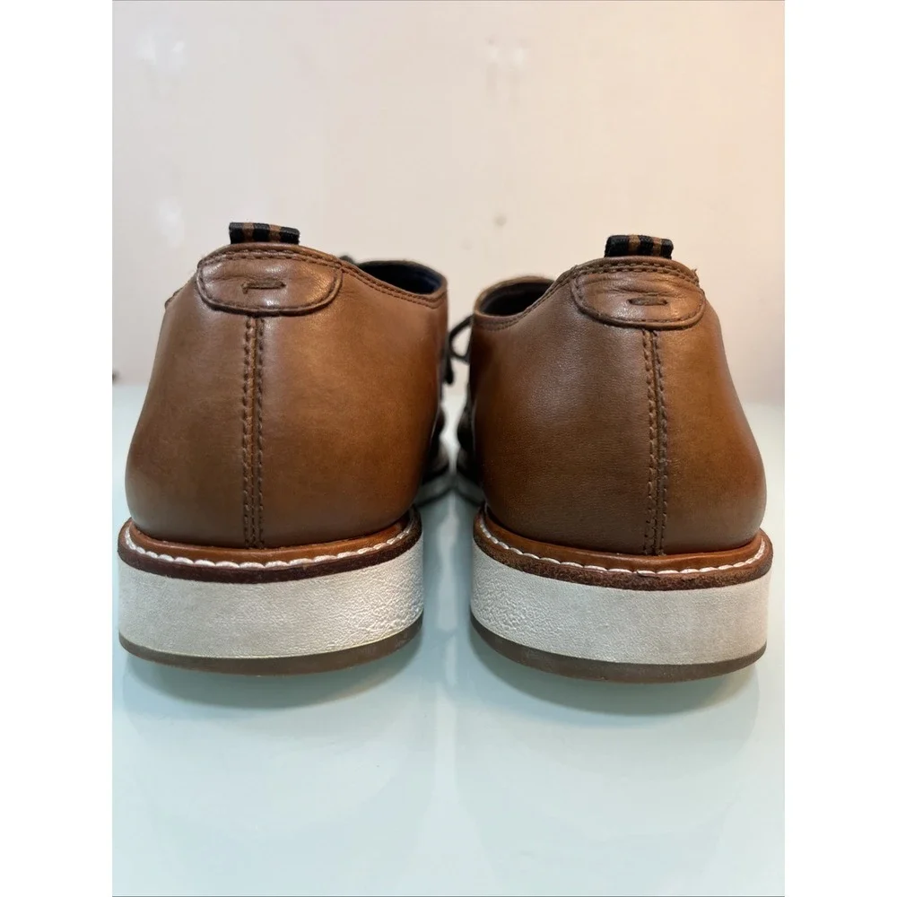 Cole Haan Men's‎ 11.5M Brown Leather Oxford Casual Dress Comfort Shoes
